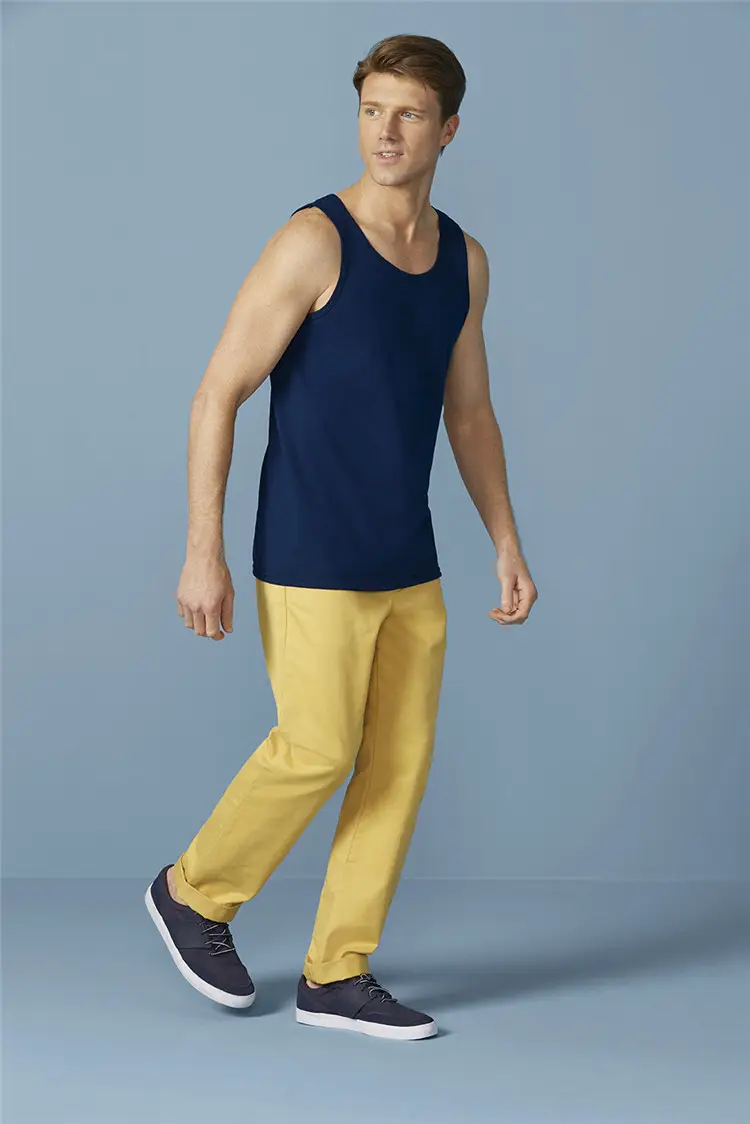 Men's Pure Cotton Sleeveless Vests White — feature 5