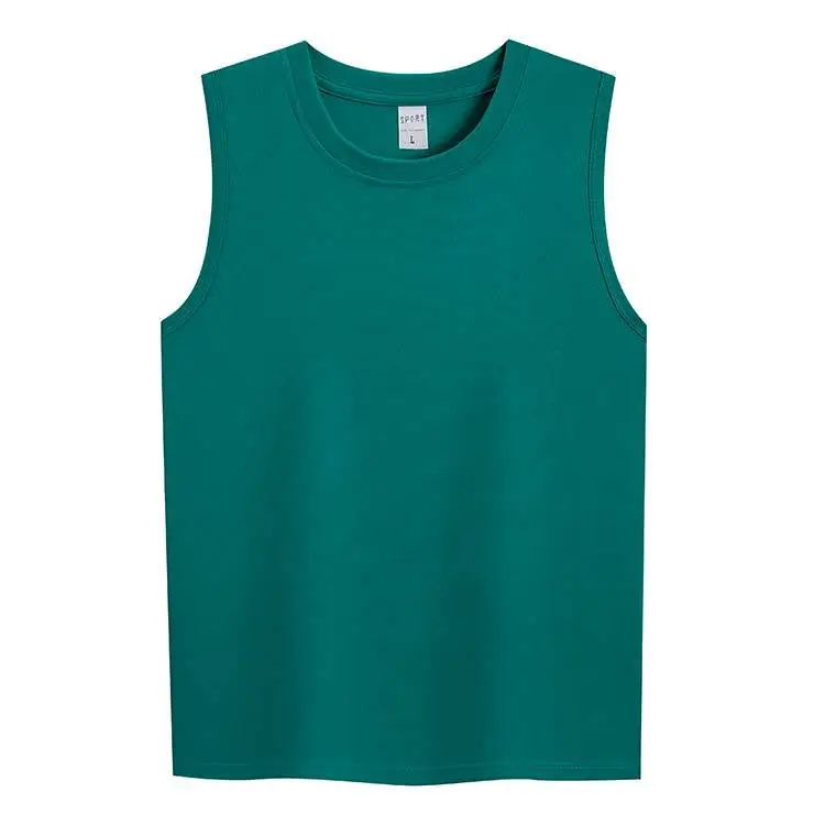Men's Pure Cotton Sleeveless Vests White - Image 8