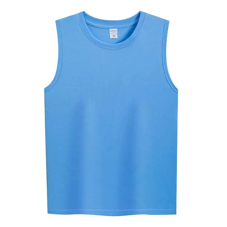 Men's Pure Cotton Sleeveless Vests White - Image 14