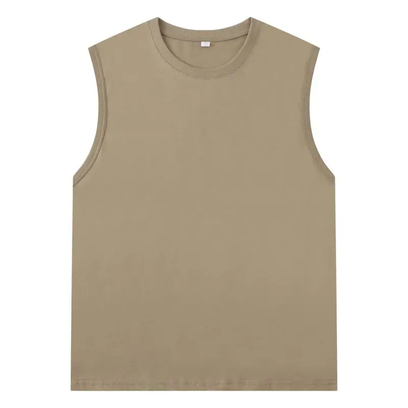 Men's Pure Cotton Sleeveless Vests White - Image 4