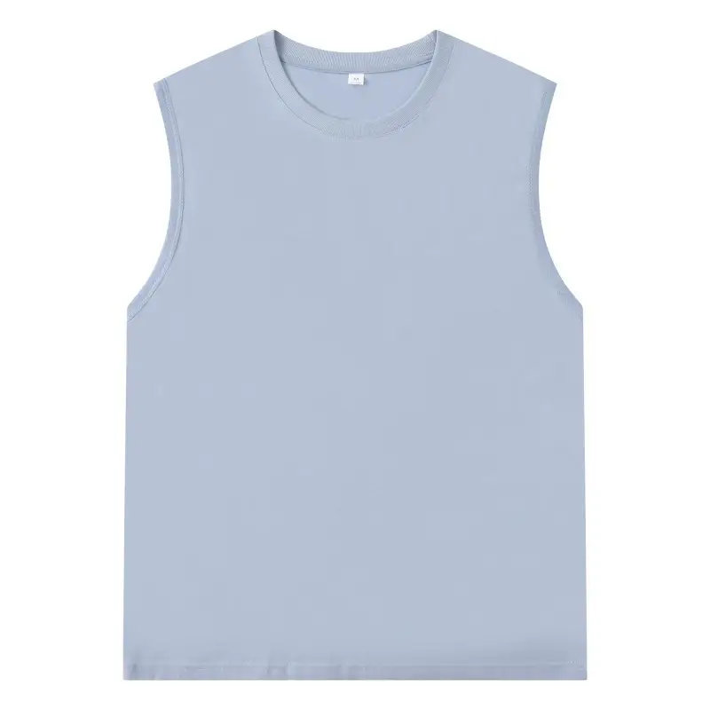 Men's Pure Cotton Sleeveless Vests White - Image 5