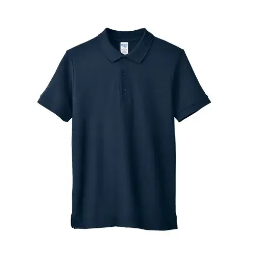 Blue Cotton Polo T-Shirt Gildan Brand