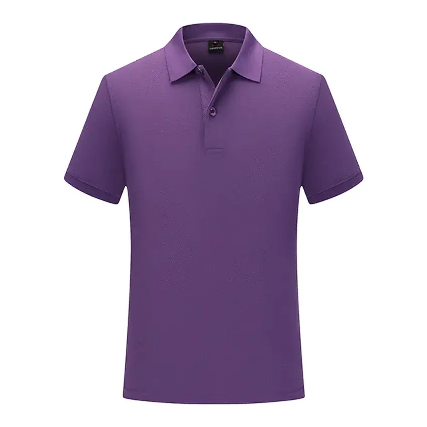 Orange Cotton Polo T-Shirt Short Sleeve Work Class Uniform