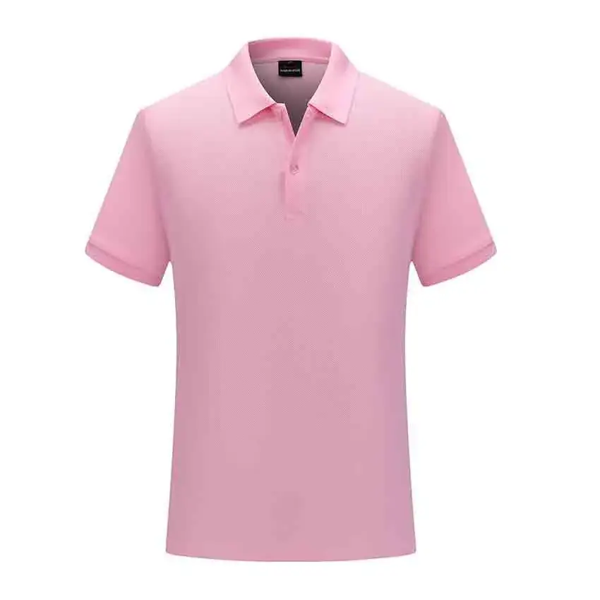 Orange Cotton Polo T-Shirt Short Sleeve Work Class Uniform