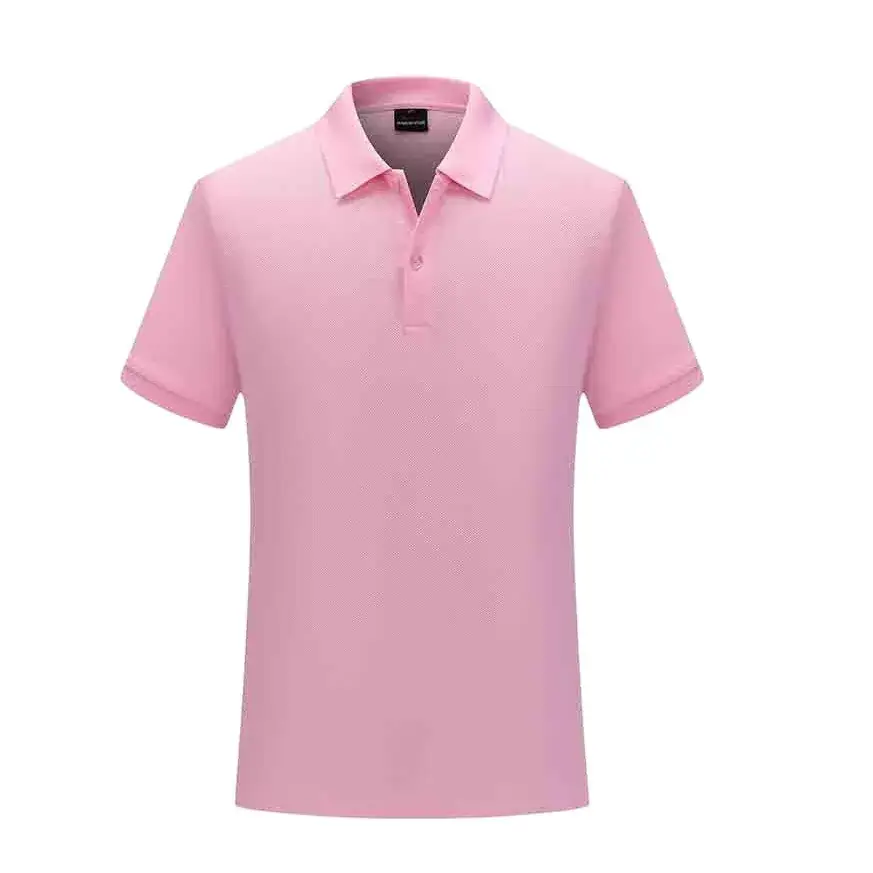 Orange Cotton Polo T-Shirt Short Sleeve Work Class Uniform