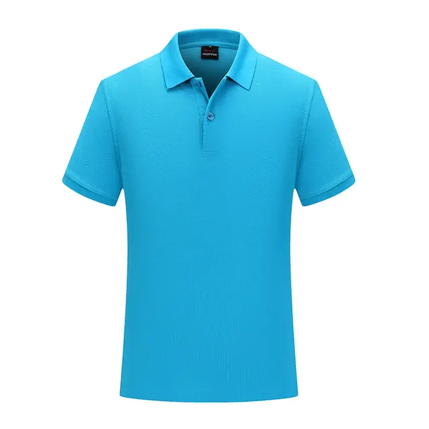 Orange Cotton Polo T-Shirt Short Sleeve Work Class Uniform