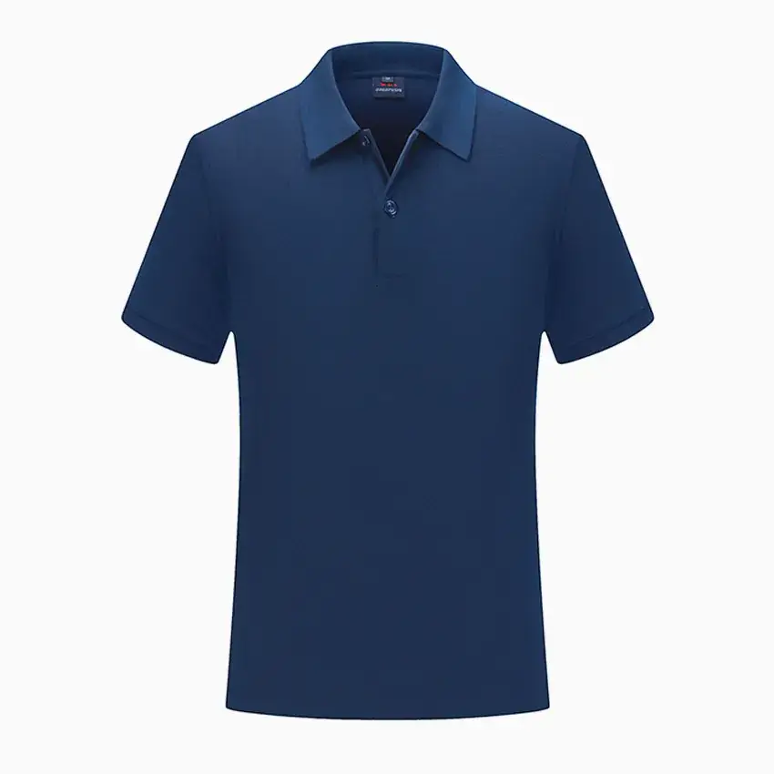 Orange Cotton Polo T-Shirt Short Sleeve Work Class Uniform