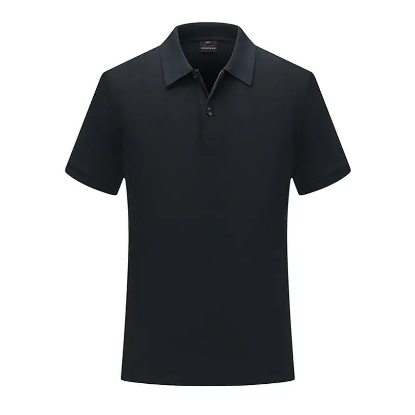 Orange Cotton Polo T-Shirt Short Sleeve Work Class Uniform