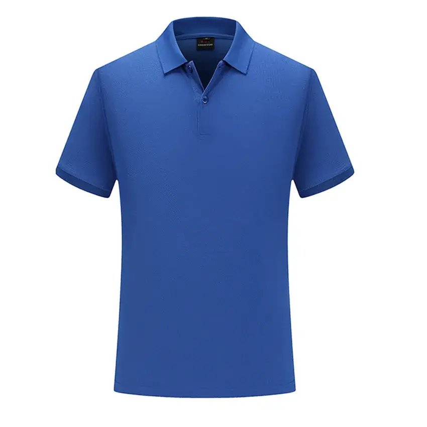 Orange Cotton Polo T-Shirt Short Sleeve Work Class Uniform