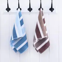 Jielia Towel 6729 Black Red Plaid Household Adult Face Towel Breathable Jacquard Terry Cotton — feature 6