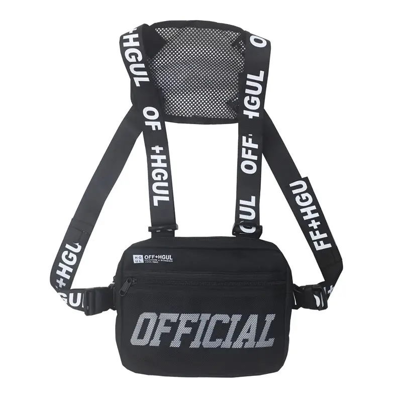 Tactical Crossbody Bag Orange Black Multi-Functional - Image 9