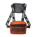 Tactical Crossbody Bag Orange Black Multi-Functional - Image 3