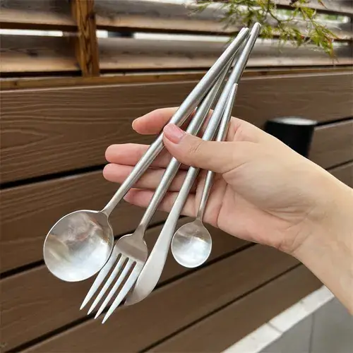 Stainless Steel Spoon Fork Set Black Gold All-In-One — feature 16