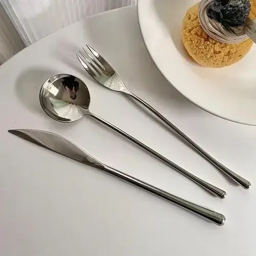 Stainless Steel Spoon Fork Set Black Gold All-In-One — feature 19