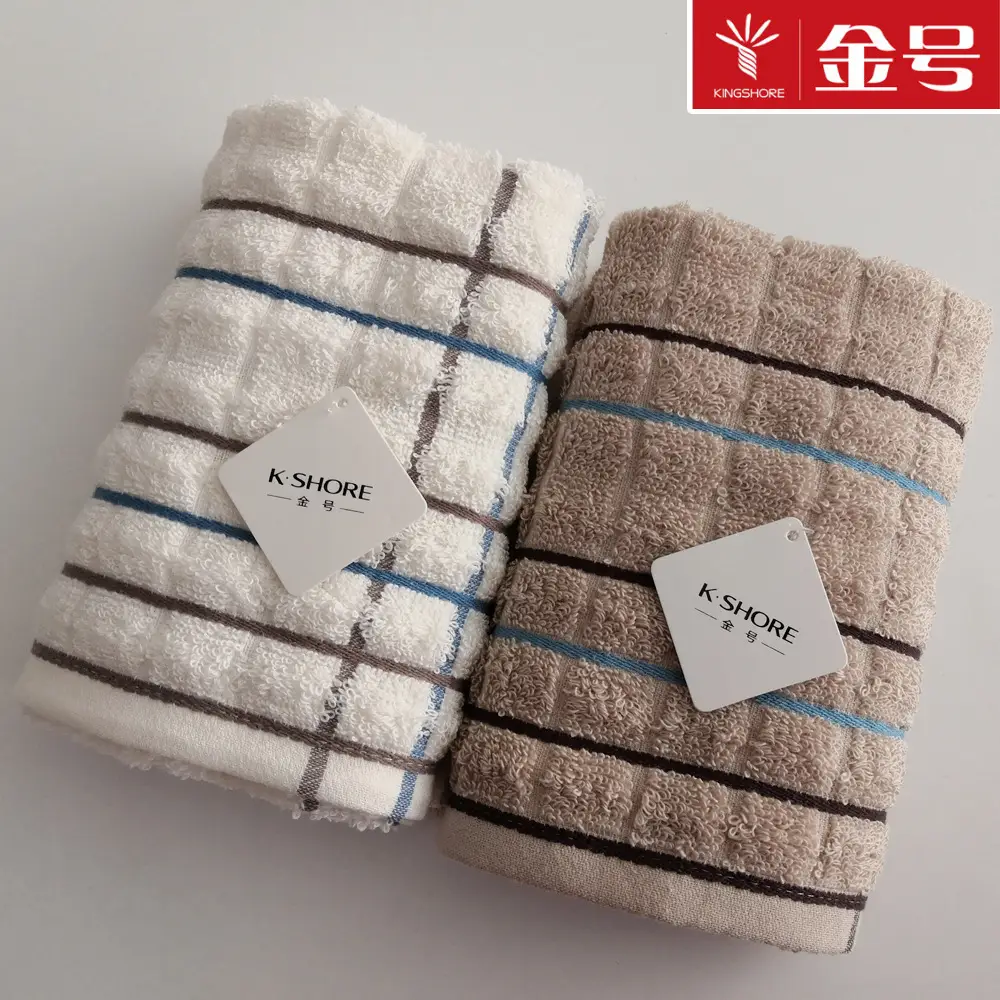 Gold Striped Soft Towel Set for Face & Welfare Use - Image 2