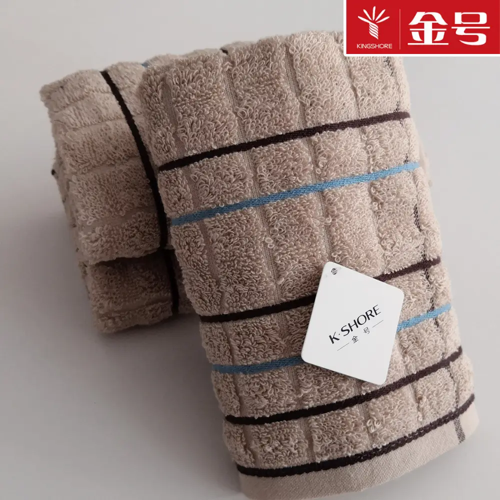 Gold Striped Soft Towel Set for Face & Welfare Use - Image 3