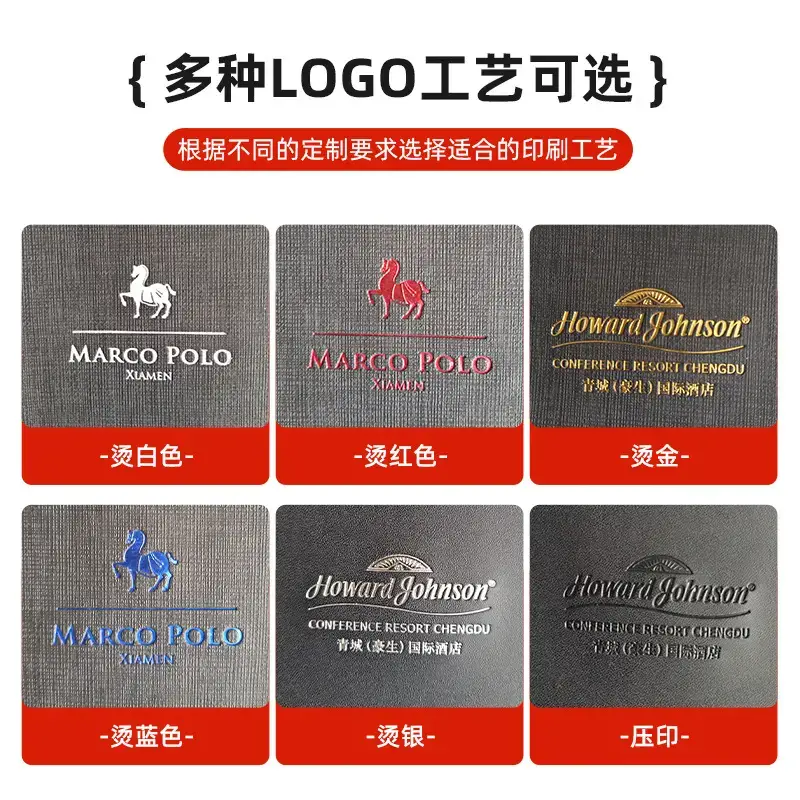In-Stock Pu Leather Cashier Casher Folder with Printing