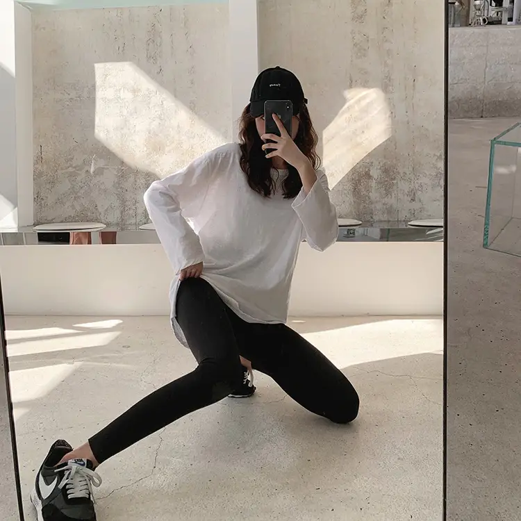Black Slimming Leggings Women Spring Wear 2023 - Image 4