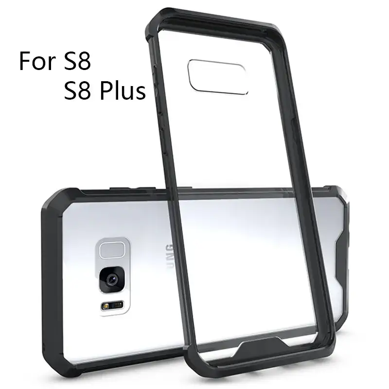Transparent Silicone Mobile Phone Case Four-Corner Anti-Fall Samsung S25 S10 Plus - Image 4