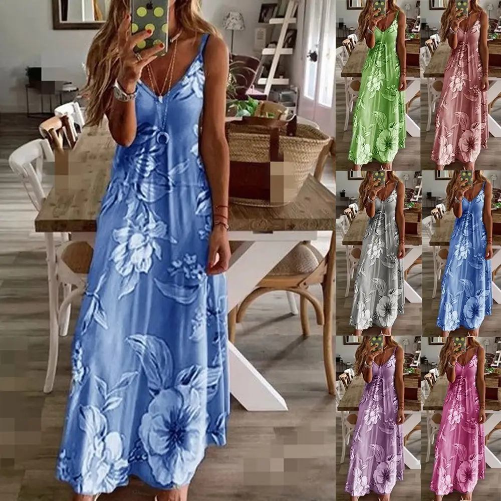 Women's Floral Long Sleeve Skirt Dress Grey - Image 8
