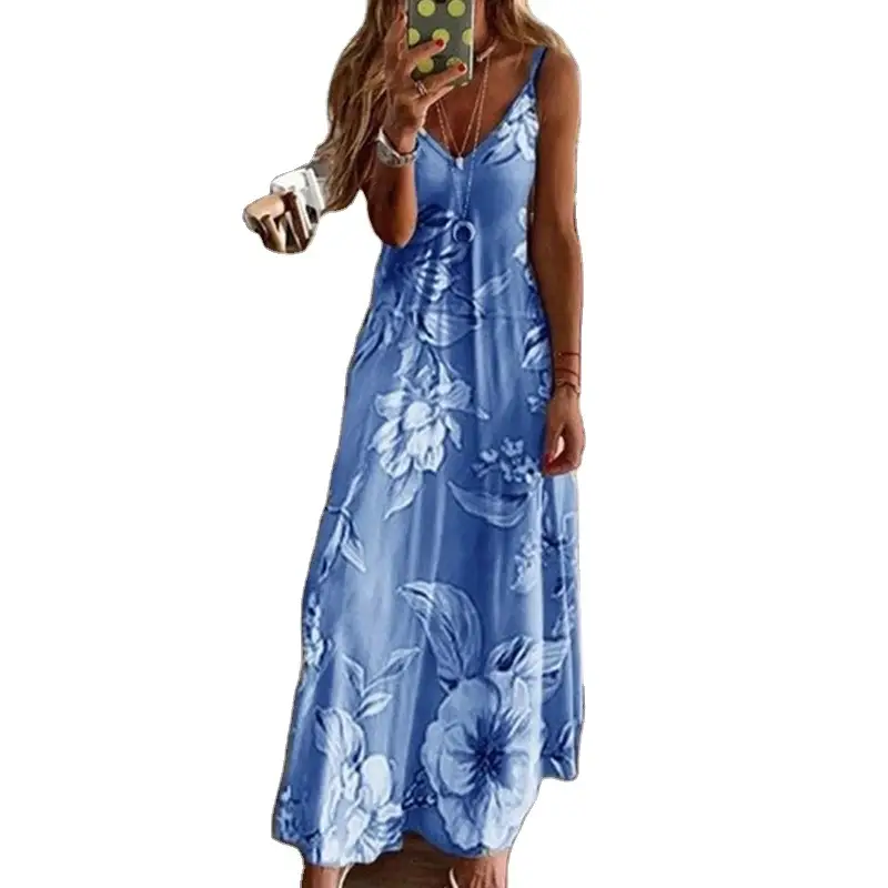 Women's Floral Long Sleeve Skirt Dress Grey - Image 12