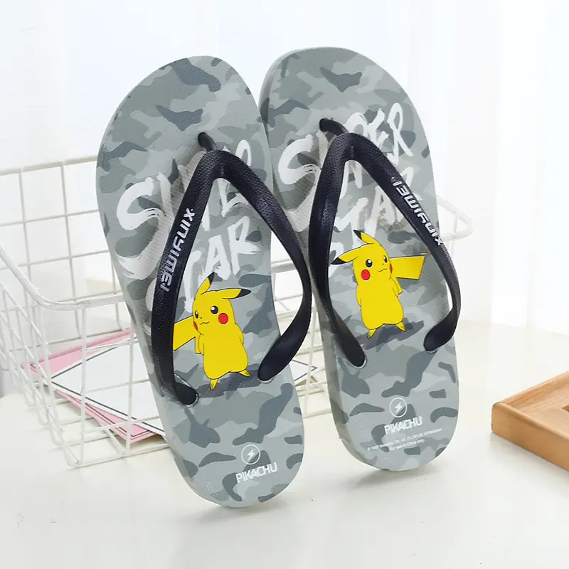 Cartoon Printed Flip Flops for Men Women Summer Wear