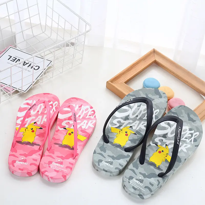 Cartoon Printed Flip Flops for Men Women Summer Wear