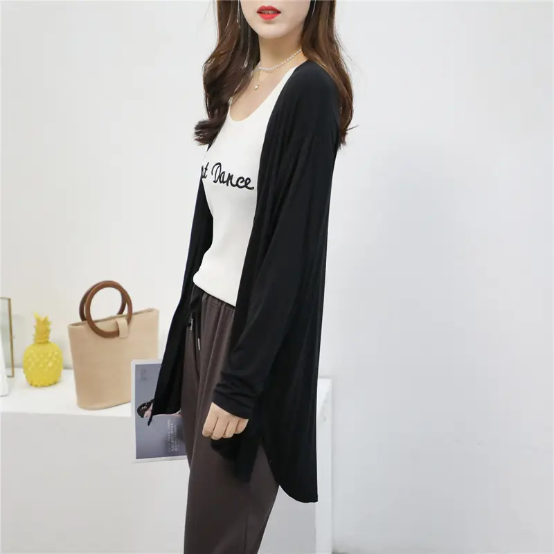 Women Blue Modal Sun Protection Coat Long Sleeve — feature 17