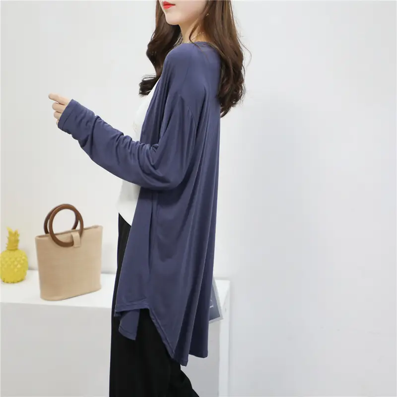 Women Blue Modal Sun Protection Coat Long Sleeve — feature 24