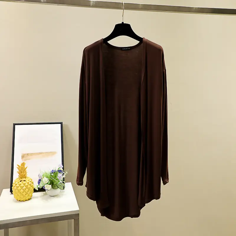 Women Blue Modal Sun Protection Coat Long Sleeve — feature 35