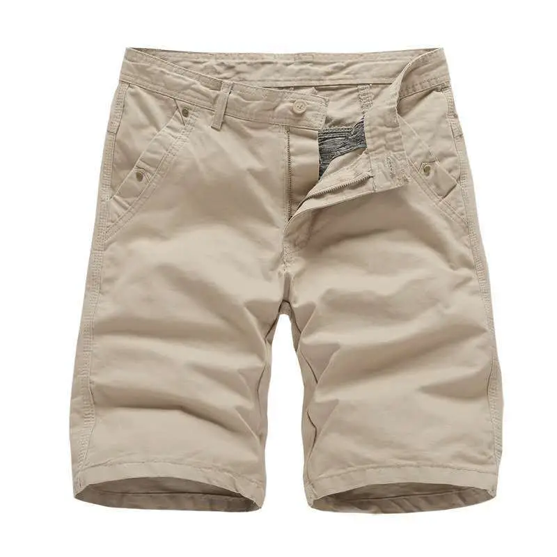 Men Green Cotton Casual Shorts Middle Length - Image 10