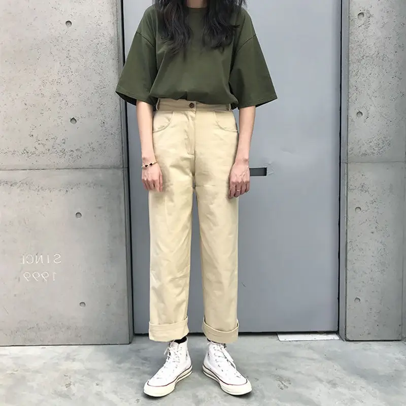 2025 Summer Women's Green Embroidered T-Shirt - Image 6