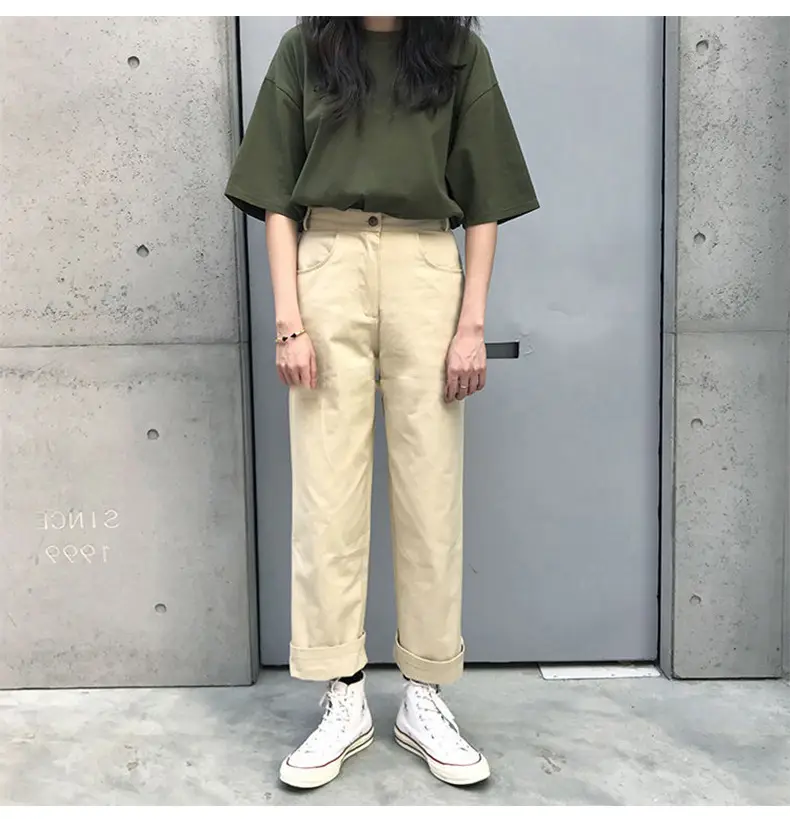 2025 Summer Women's Green Embroidered T-Shirt — feature 4