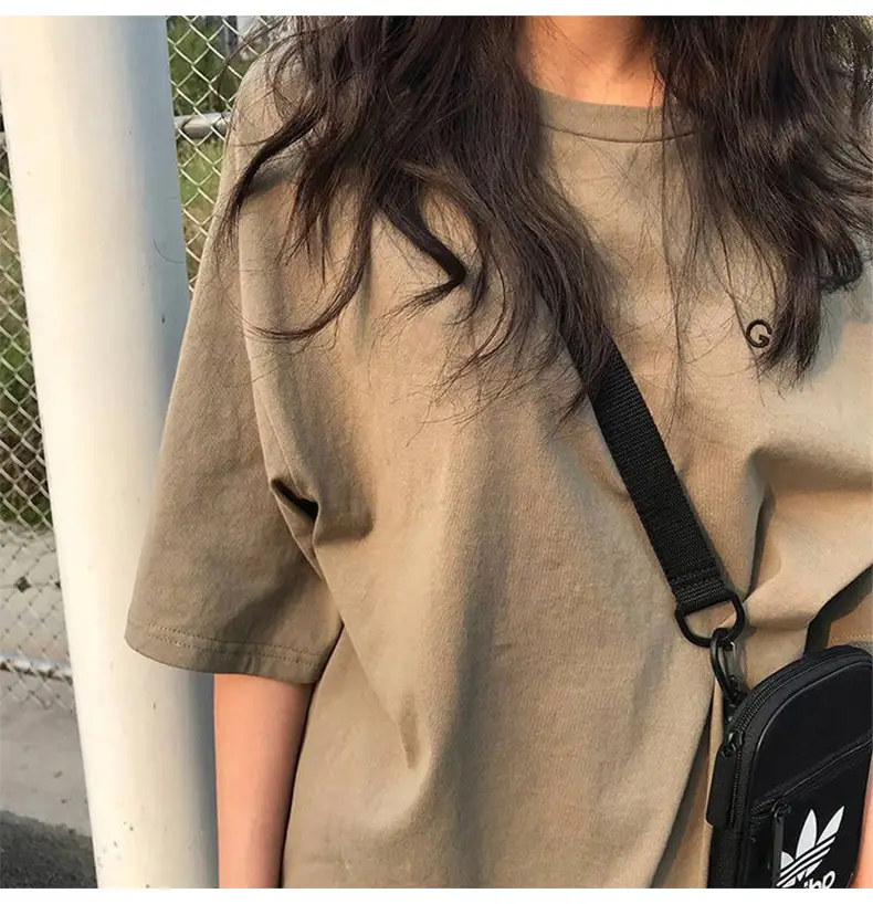 2025 Summer Women's Green Embroidered T-Shirt — feature 6