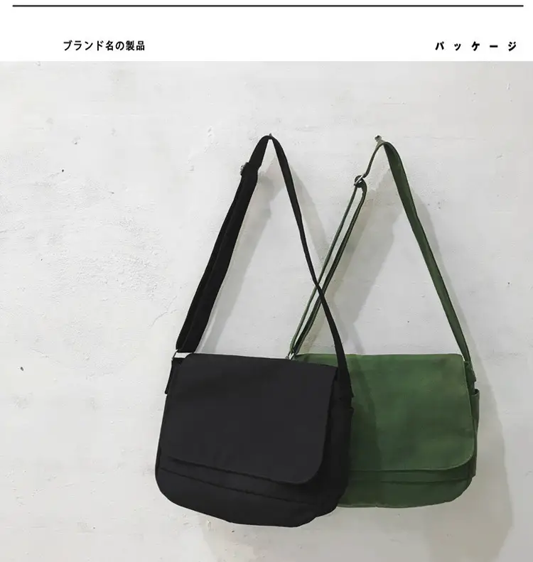 Black Canvas Satchel Bag for Men — feature 36