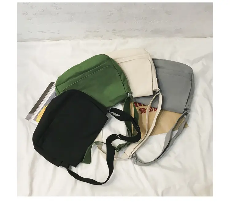 Black Canvas Satchel Bag for Men — feature 66