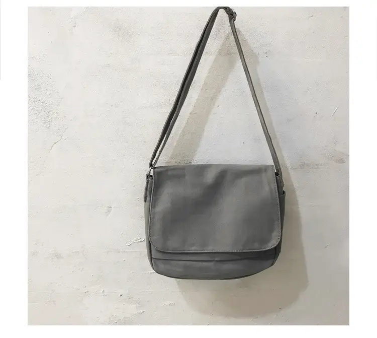 Black Canvas Satchel Bag for Men — feature 69
