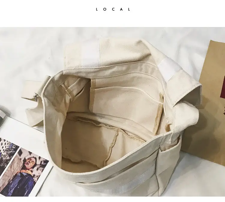 Black Canvas Satchel Bag for Men — feature 81