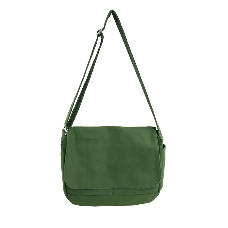 Black Canvas Satchel Bag for Men