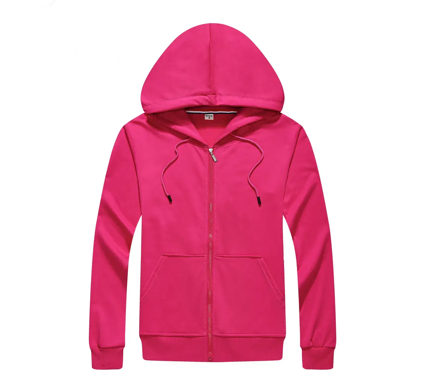 Men Grey Full Zip Hoodie Cotton Hooded Sweatshirt - Image 23