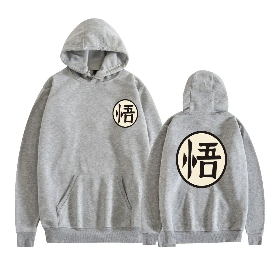 Red Hooded Sweatshirt Dragon Ball Monkey King Roshi Fairy Large Men - Image 3