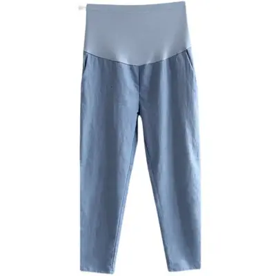 Maternity Pants 2025 Cotton Linen Large Casual - Image 5
