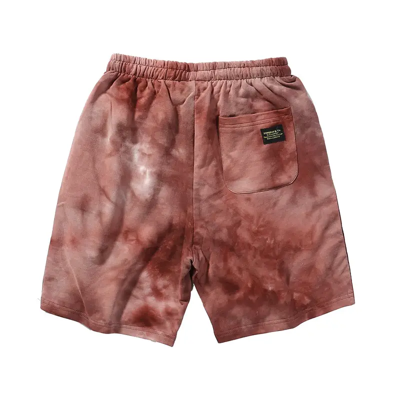 Men Women Tie Dye Gradient Sports Shorts Loose Fit
