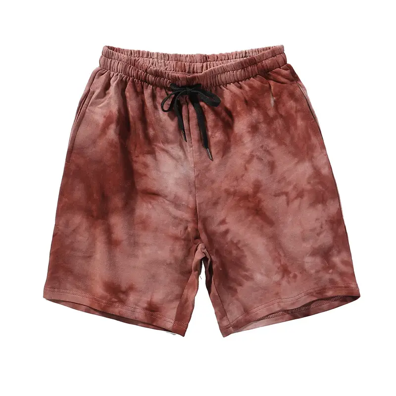 Men Women Tie Dye Gradient Sports Shorts Loose Fit