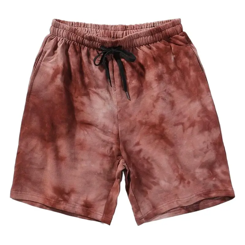 Men Women Tie Dye Gradient Sports Shorts Loose Fit
