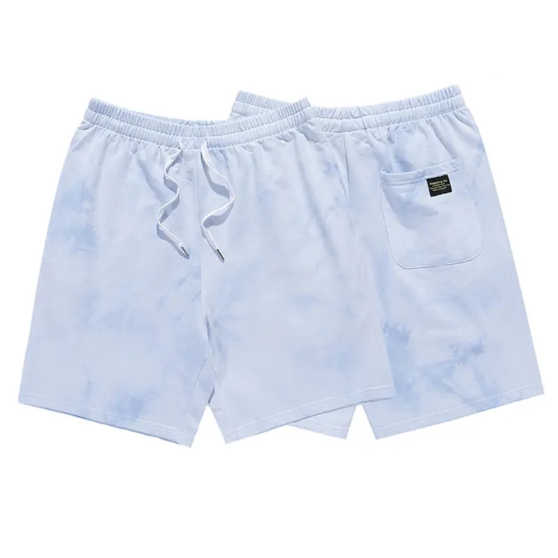 Men Women Tie Dye Gradient Sports Shorts Loose Fit