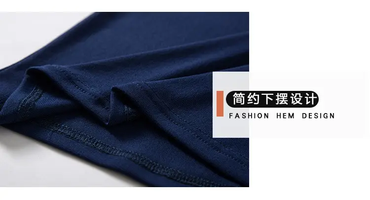 Women Mid Sleeve T-Shirt Red Slimming K-Style — feature 9