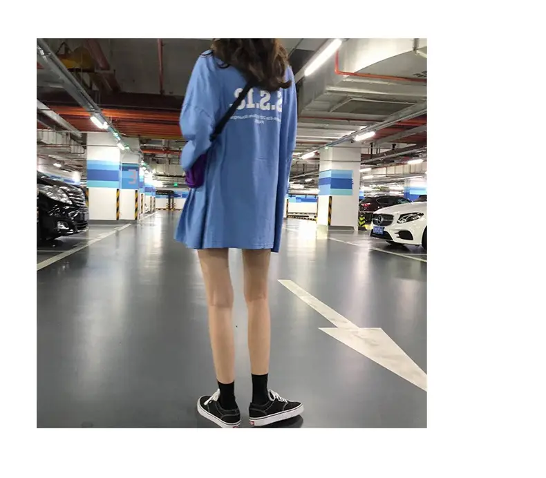 2025 Women Loose White Hip Hop Print T-Shirt — feature 7