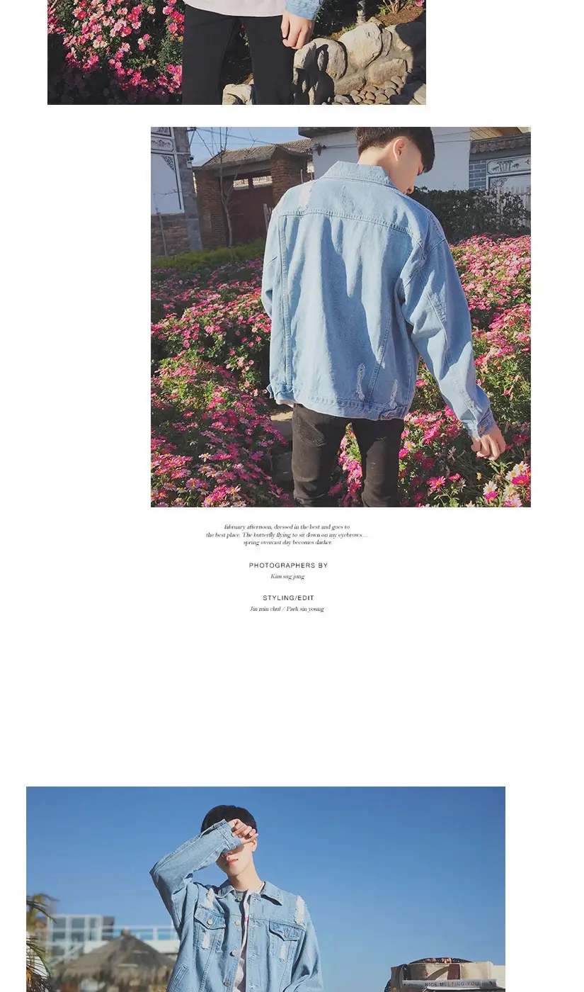 Korean Style Men's Denim Coat Spring 2020 — feature 6