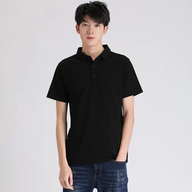 Men's All Cotton White Polo Shirt Large - Image 4